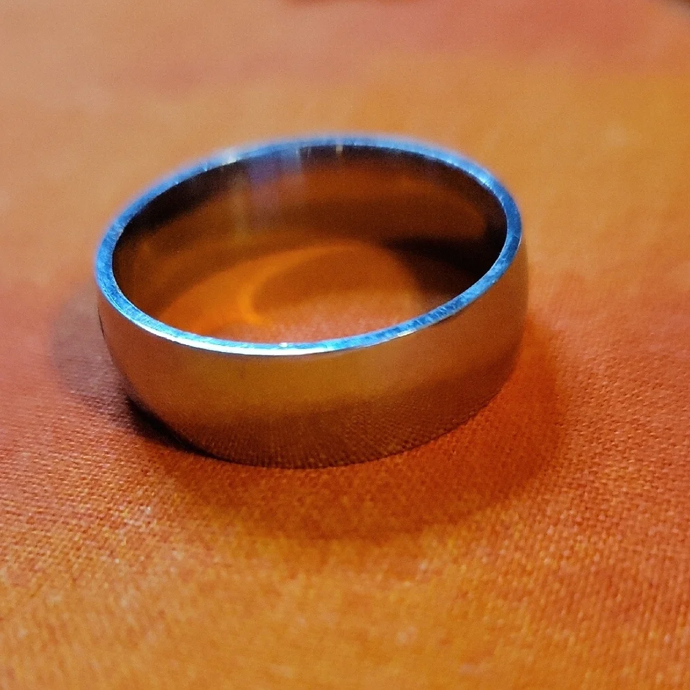 Kansas City Chiefs Titanium Ring with Engraved Logo Size 14 New